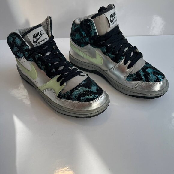 Nike Peacock Air Court Force Sneakers US 7.5 - Picture 4 of 14